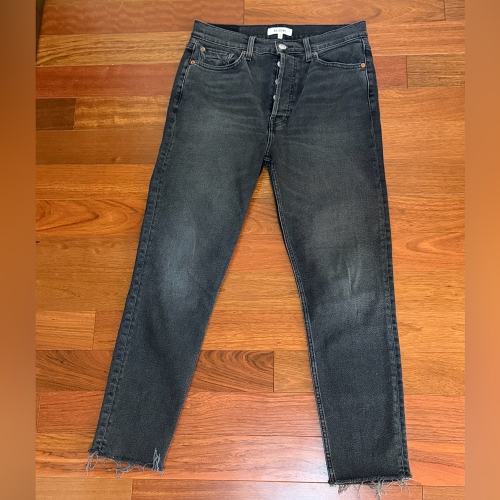 Re/Done Charcoal Denim Jeans